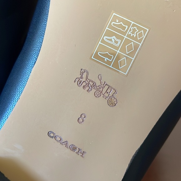 Women Coach Haley black leather loafers size 8 brand new - Picture 9 of 12